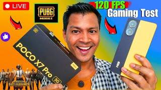 POCO X7 Pro Live 120 FPS PUBG 3.6 Update Gaming Test with True FPS Meter - Extreme Performance