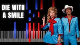 Lady Gaga & Bruno Mars − Die With A Smile − Piano Tutorial + Sheet Music!