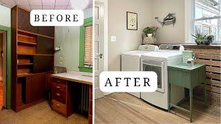  14 Months in 14 Minutes: $400 HUGE Laundry Room Makeover