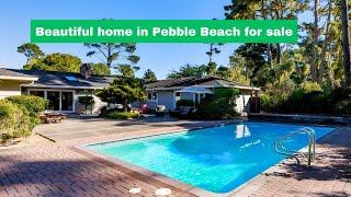 Beautiful home in Pebble Beach for sale. Heated pool, walk to the ocean in paradise | pebble beach