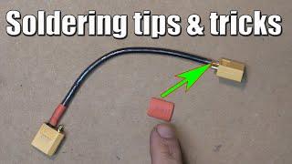 Soldering tips & tricks: how to put in a heat shrink tubing when you already soldered the wires