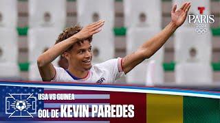 Gol de Kevin Paredes | USA vs Guinea 2-0 | Juegos Olímpicos París 2024 | Telemundo Deportes