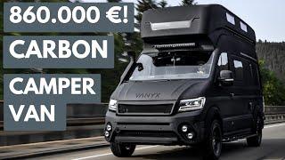 Der 860.000 € Campervan! Carbon pur. 3,5t für 4 Personen. CMT Stuttgart 2024.