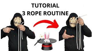 Amazing Tutorial 3 Rope Trick 🪄 #magic #tricks #tutorial #agt #viral #trending #viralvideo