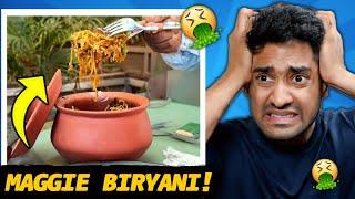 MAGGIE BIRIYANI & WORST INDIAN STREET FOODS!