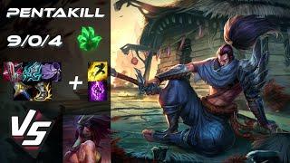 MID Yasuo vs Akali [PENTAKILL] - NA Grandmaster Patch 14.22