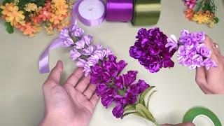 DIY| cara membuat buket bunga dari pita satin | flower Bouquet #satinribbonflowers