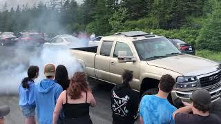 Tuned lbz Duramax huge burnout! Crazy limiter!