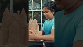 The kids discover that sandcastles are not portable ️ #juniortaskmaster