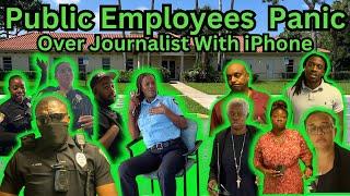 We Aren't Interested In Being Educated | Rogue Public Workers Call Police & Flip Journalist Off