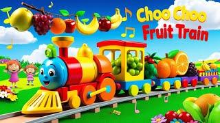 " All Aboard the Choo Choo Fruit Train!  Fun Nursery Rhymes for Kids!"