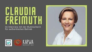 Interview mit Mutmacherin Claudia Freimuth [deutsch, German]