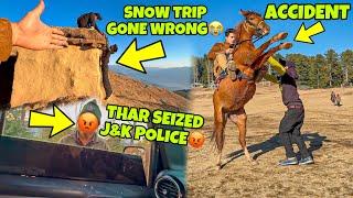 My First Snow Trip | Gone Wrong | Thar Seized by J&k Police Jet Black Preparation for Ladakh Ride