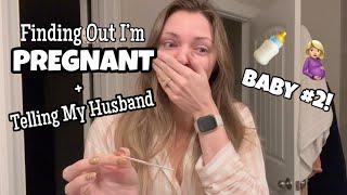 Finding Out I'm Pregnant and Telling My Husband | Live Results + Reaction