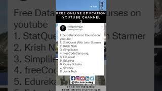 Free Online Education YT CHANNEL 2 | BK Engineering