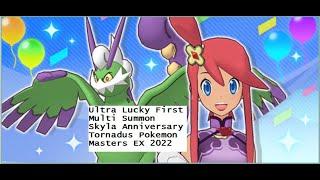 ULTRA LUCKY 1ST MULTI SUMMON SKYLA TORNADUS SKYLA Poke Fair Scout Pokemon Masters EX Global 2022