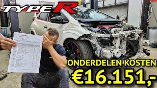 REPARATIE VAN ONZE "GECRASHTE" HONDA CIVIC TYPE R IS MEGA DUUR! |EP 3