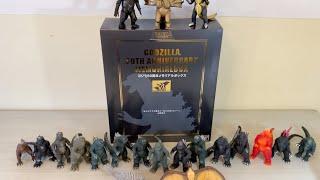 Godzilla Bandai 50th Anniversary Memorial Box Opening and Review! - Every Figure and Card is Shown!