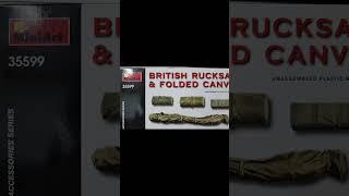 Miniart British Bags & Canvas WWII #shorts #quick #miniarts