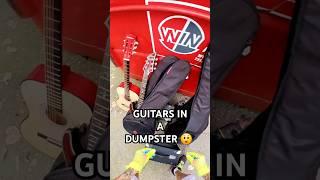 The music store dumpster was loaded with guitars #dumpsterdiving #guitar #music #shorts