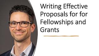 How to write proposals for fellowships and grants - Darren Lipomi UC San Diego