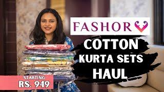 Fashor Kurta Set Haul | Office Wear Kurta Set Haul | Cotton Kurta Set Haul