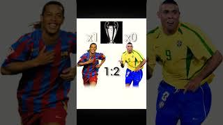 RONALDINHO VS RONALDO R9 #edit #football #ronaldo9 #ronaldinho #trophy #versus