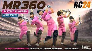 AB de Villiers Fastest Hundred in Real Cricket 24 | ‎AB de Villiers fastest 100 in rc 24 #rc24