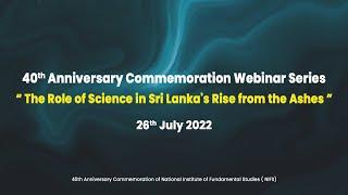 The Role of Science in Sri Lanka's Rise from Ashes