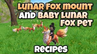 Utopia Origin: Lunar Fox Mount and Baby Lunar Fox Pet Recipes