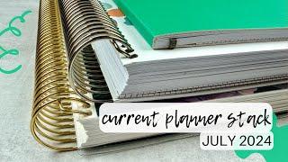 PLANNER STACK update | july 2024 | all the planners i'll use for the rest of the year!