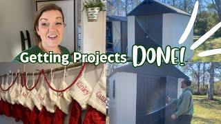 Storage Solutions SOLVED with Our PATIOWELL SHED! (PROJECTS GETTING DONE!) | Large Family Vlog