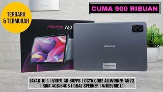 Cuma 900 Ribuan bisa semantep ini!! Body Metal | Layar 10,1 | Unboxing Tablet Lokal Advan Tab A10