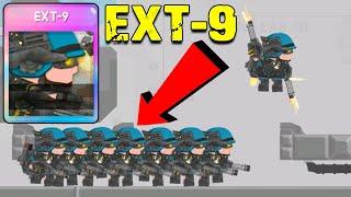 Толпа EXT-9 против самой сильной базы! Clone Armies 2D Games