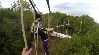 Tree Top Quest High Ropes Course POV - Alton Towers