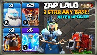 After Update! Th13 Sui Lalo Attack Strategy | Th13 Zap LavaLoon Attack | Best Th13 Strategy In Coc