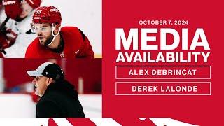 Alex DeBrincat & Derek Lalonde Media Availability | Oct. 7, 2024