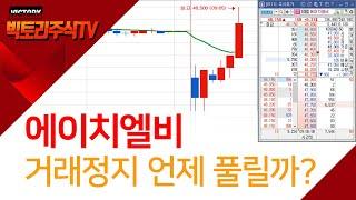 에이치엘비 거래정지 빠르면 오늘 해제된다. (f. 바른손 졸스 흡수합병)