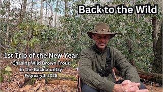 Back to the Wild | Backcountry Camping | Fly Fishing | February 2025 | Blue Ridge Mountains | Day 1
