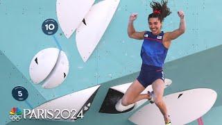 American Brooke Raboutou masters boulders in women's combined final | Paris Olympics | NBC Sports