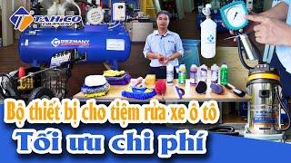 Bộ thiết bị cho tiệm rửa xe ô tô 1 pha - Tối ưu chi phí