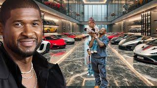 Usher's Wife, 4 Children, Hollywood Hills Mansion, Huge Car Collection, Private Jet & NET WORTH 2024