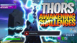 How To Unlock Thor's GOD OF THUNDER Built In Emote and Mjolnir Pickaxe - Thor's Awakening Challenges