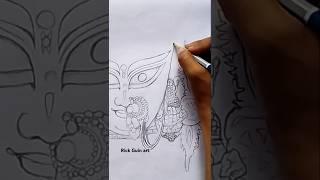 Ma jagadhatri drawing krishnanagar burima #shortsvideo #art #jagadhatriapuja #burima #drawing #god