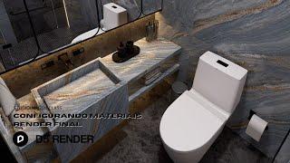 AULA 03 BANHEIRO MARMORIZADO - CONFIGURANDO MATERIAIS E RENDER FINAL | D5 RENDER 2.7 |