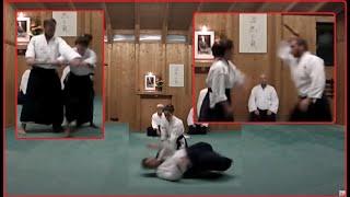 Nidan (2. Dan) Aikikai Black Belt Test - Examiner Toshiro Suga Shihan and Pierre Congard