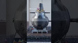 Royal Navy's hunter-killer submarine HMS Agamemnon enters water for first time