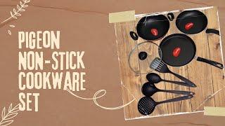 Unboxing Pigeon cookware set |Cookware set #cookingspoon #cookingbowl under 600 RS #nonstickcookware