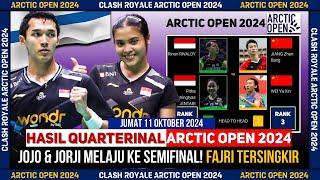 JOJO & JORJI MENANG! Hasil Lengkap Quarterfinal Arctic Open 2024 Hari Ini #Arcticopen2024