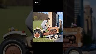 Heavy Tractor Working In The Field #tractor #automobile #shorts #agriculture #technology #viral #ai